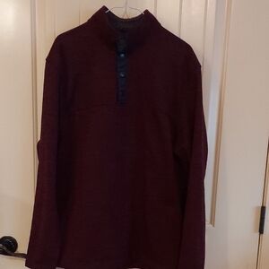 Men's Burgundy Pullover Sweater